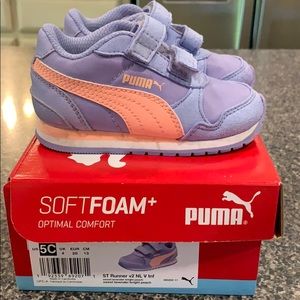 Puma athletic toddler shoe
